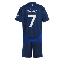 Manchester United Mason Mount #7 Koszulka Wyjazdowa dzieci 2024-25 Krótki Rękaw (+ krótkie spodenki)